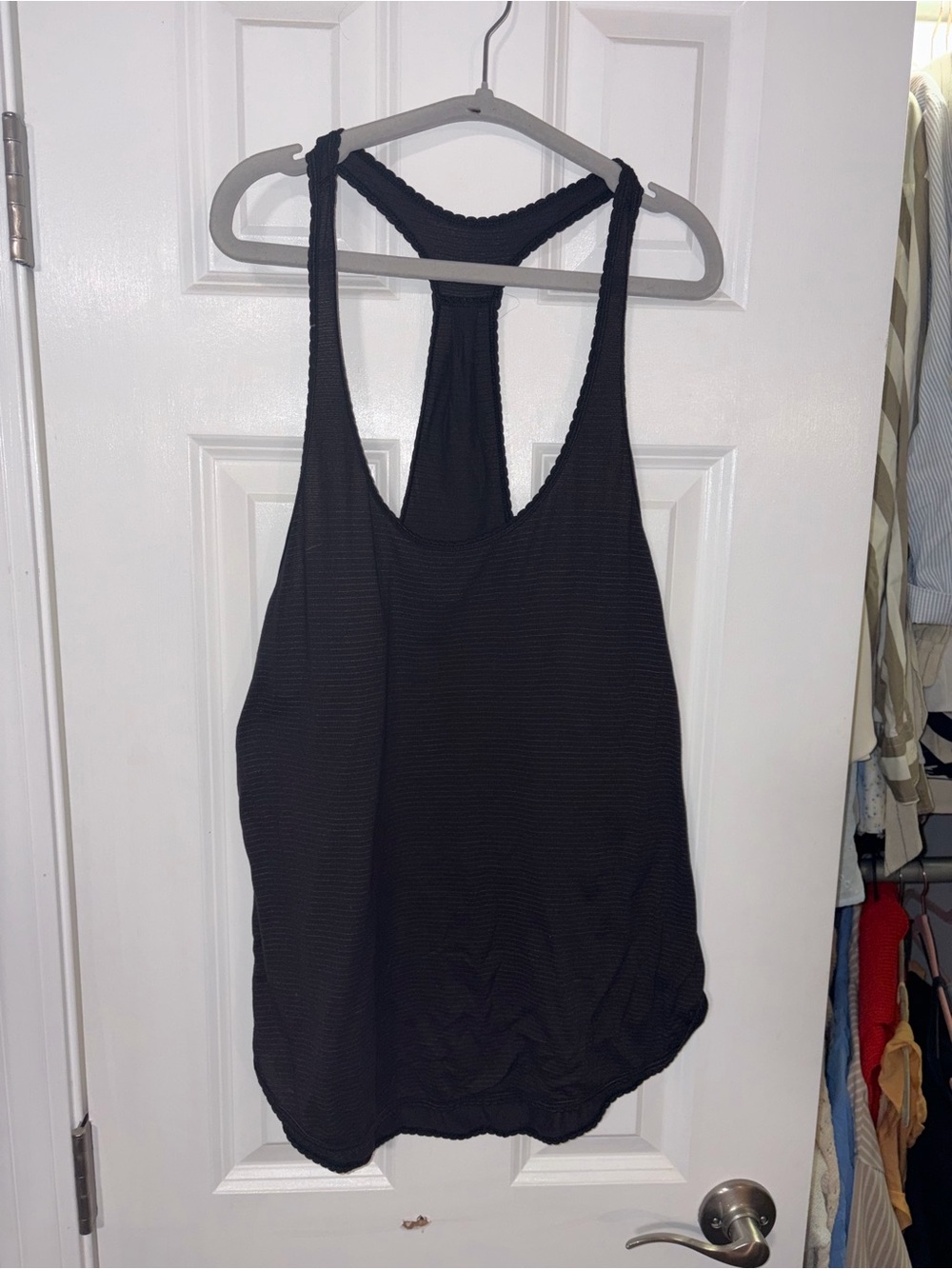 lululemon athletica Black Racerback Tank Top